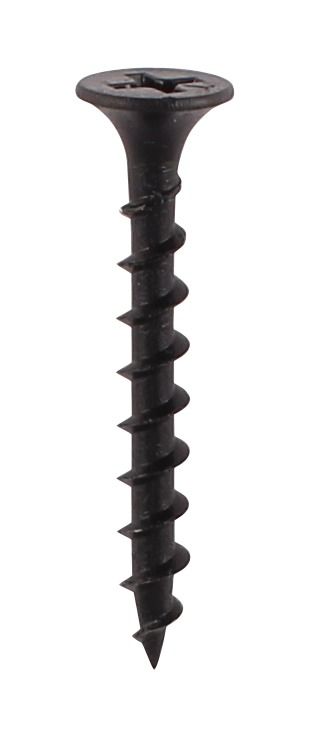 Drywall Screw Phillips Coarse Bugle Head For Wood - 3.5mm x 38mm Black Phosphate - Bag of 350