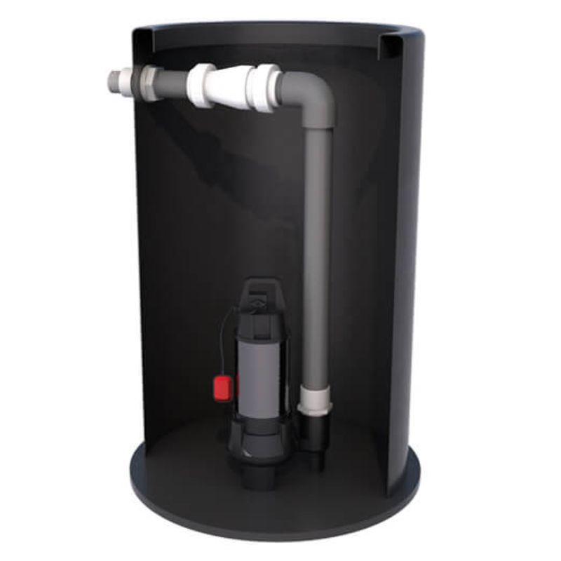 Micro Macerator Single Pumping Station - 450 Litre