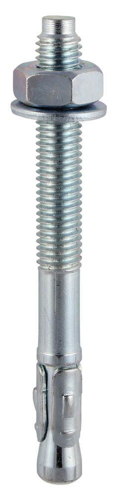 10mm x 90mm - Throughbolt Masonry Anchor - BZP - Bag of 4