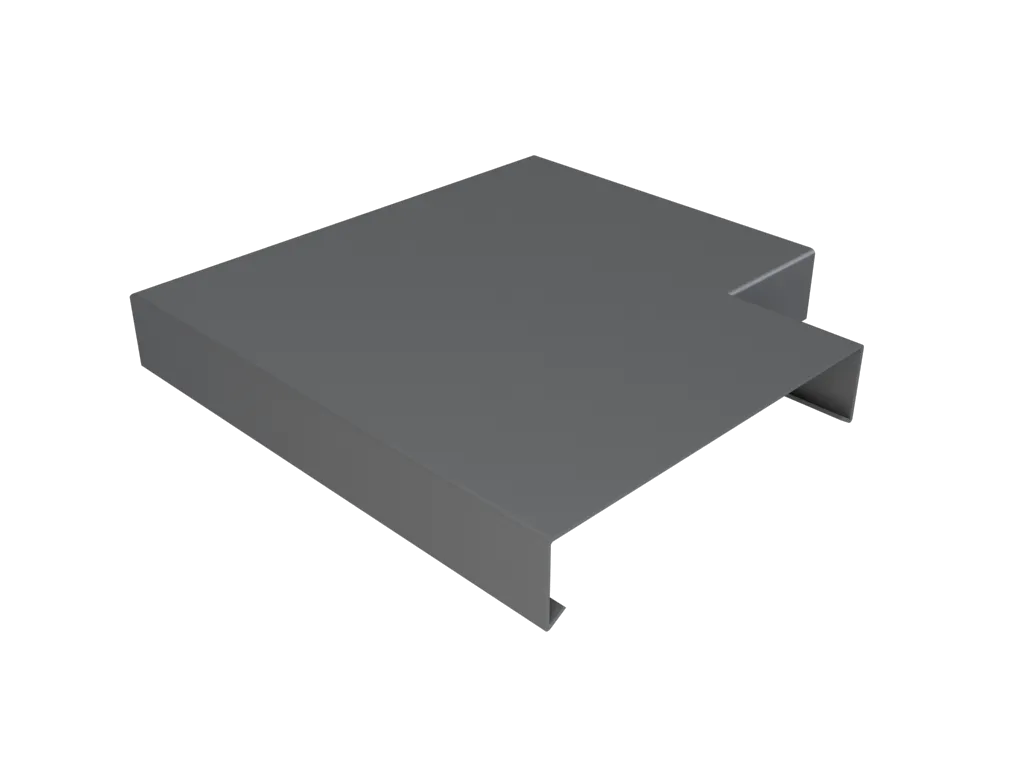 Aluminium Coping for 200-250mm Wall - 135 Degree Angle - 310mm Anthracite Grey