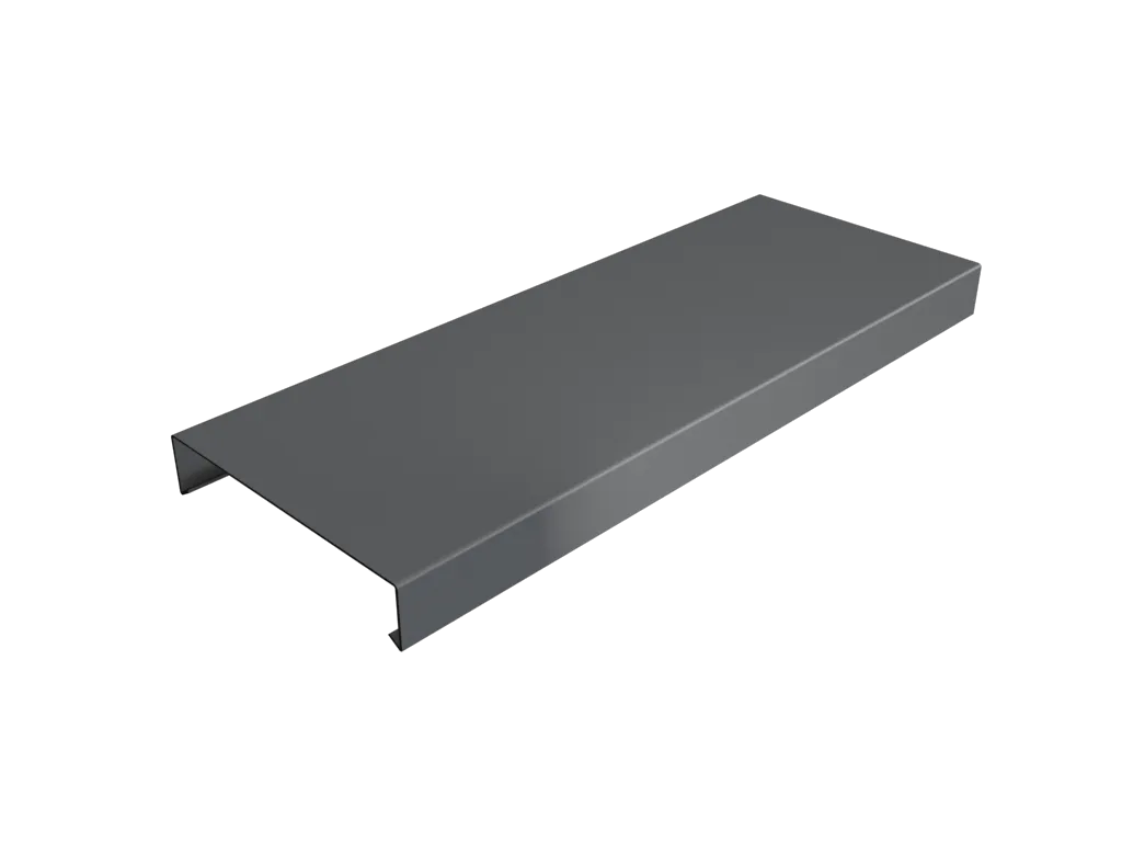 Aluminium Coping for 141-200mm Wall - 260mm x 3mtr Anthracite Grey