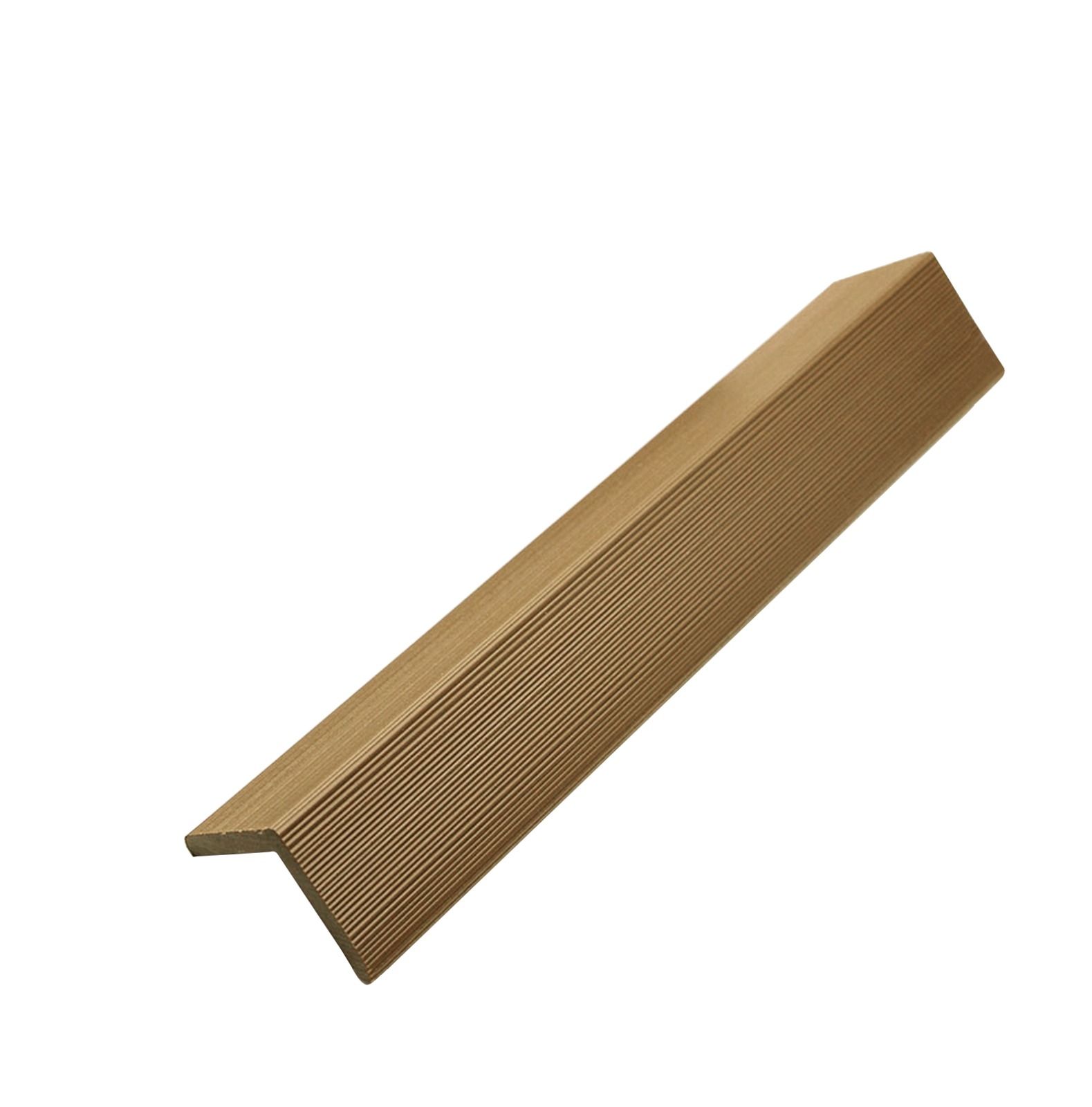 Standard Panel Composite Cladding Angle Trim  - 41mm x 3.6mtr Teak