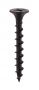 Drywall Screw Phillips Coarse Bugle Head For Wood - 3.5mm x 38mm Black Phosphate - Bag of 350