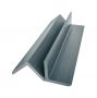 Standard Slatted Composite Cladding Angle Trim  - 50mm x 3.6mtr Grey