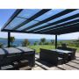 Contemporary Alfresco Aluminium Pergola / Veranda - 1000mm x 1000mm Square - Grey